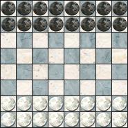 Initial Crossings board position.