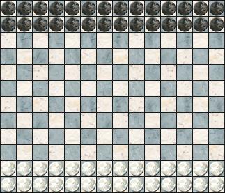 Initial Epaminondas board position.