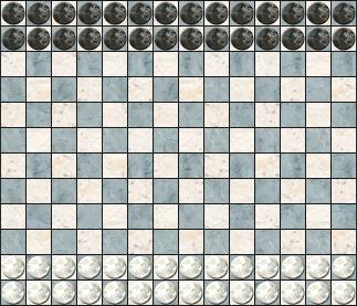 Initial Epaminondas board position.